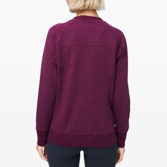 Lululemon Scuba Crewneck Sweatshirt Heathered Marvel Pink/Purple W3CB2S 6 - Picture 14 of 16